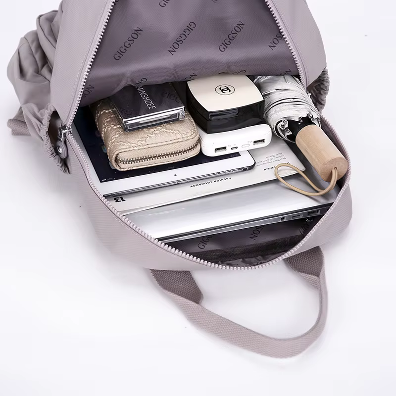 Sac d'école étudiant Version coréenne Junior lycéen mignon couleur unie sac à dos de haute qualité Double sacs à bandoulière