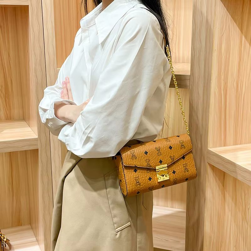 Sac à langer vintage de créateur classique : élégant sac messager bandoulière pour femme