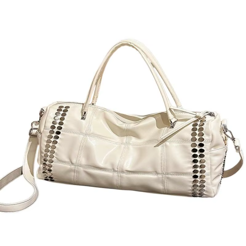 Nouveau Sac Fourre-tout Femme 2026 Style Rétro avec Rivets Métalliques