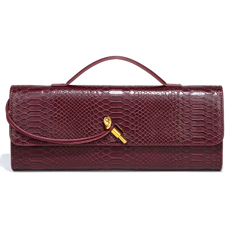 Sac à main pochette pour femme en cuir