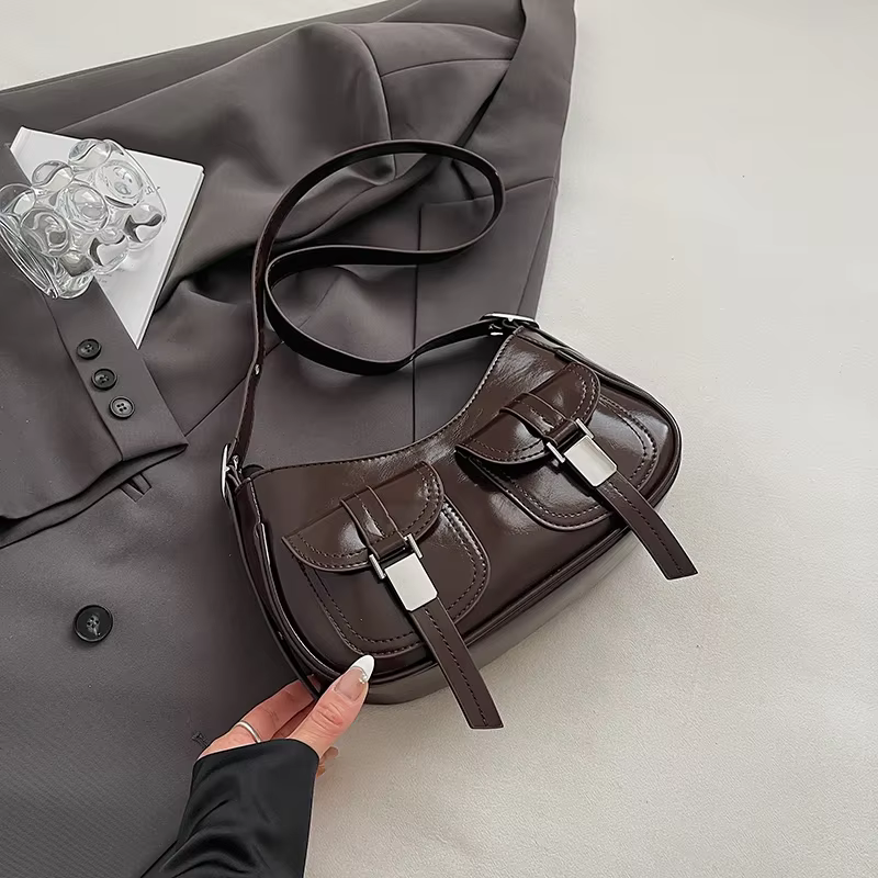 Sacs à bandoulière en cuir PU pour femmes