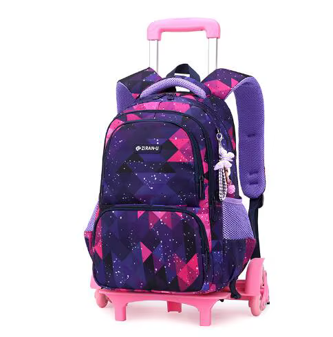 Sac à roulettes scolaire pour filles