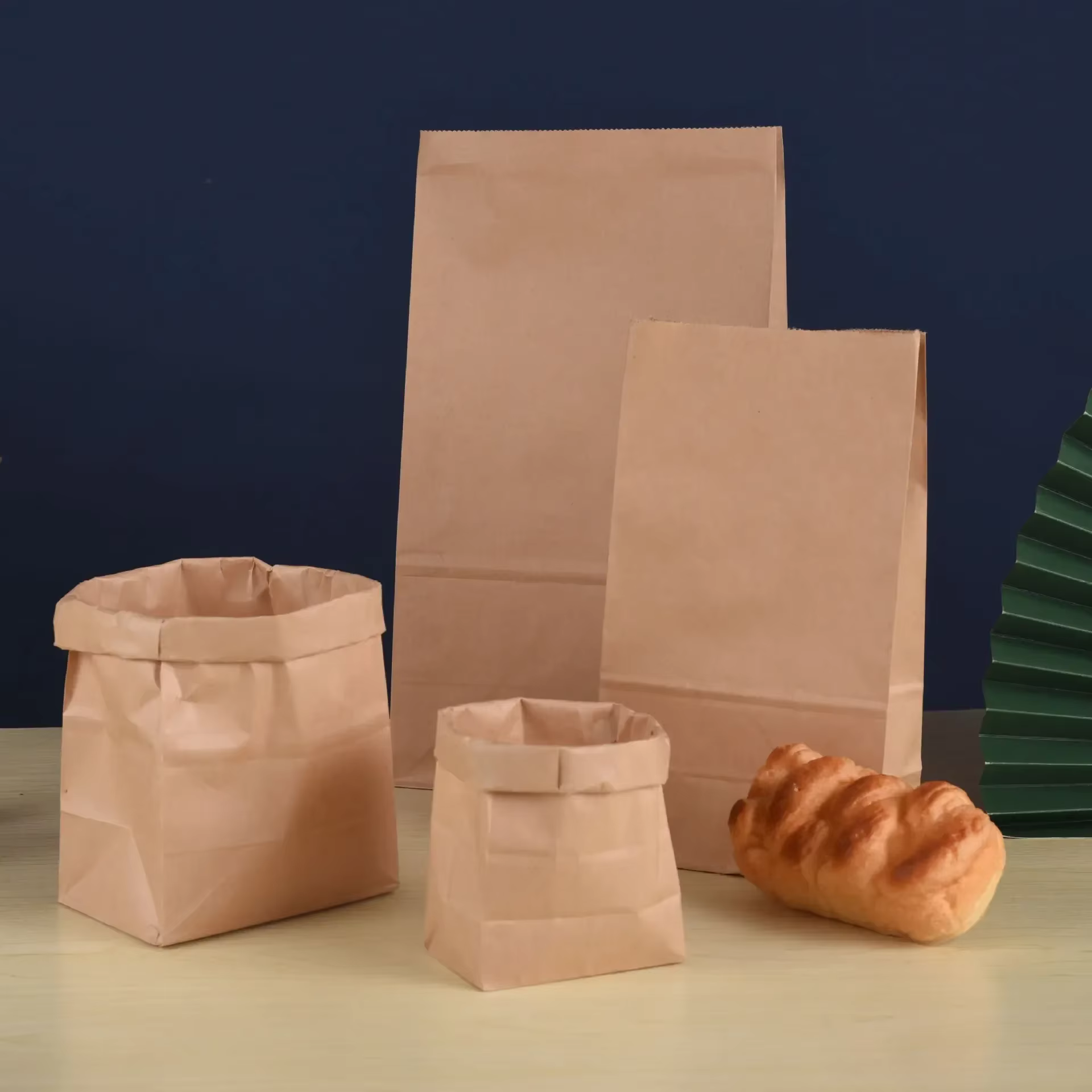 10/30/50/100 pièces sac en papier Kraft marron nourriture légumes sac à provisions paquet de bonbons sac à déjeuner
