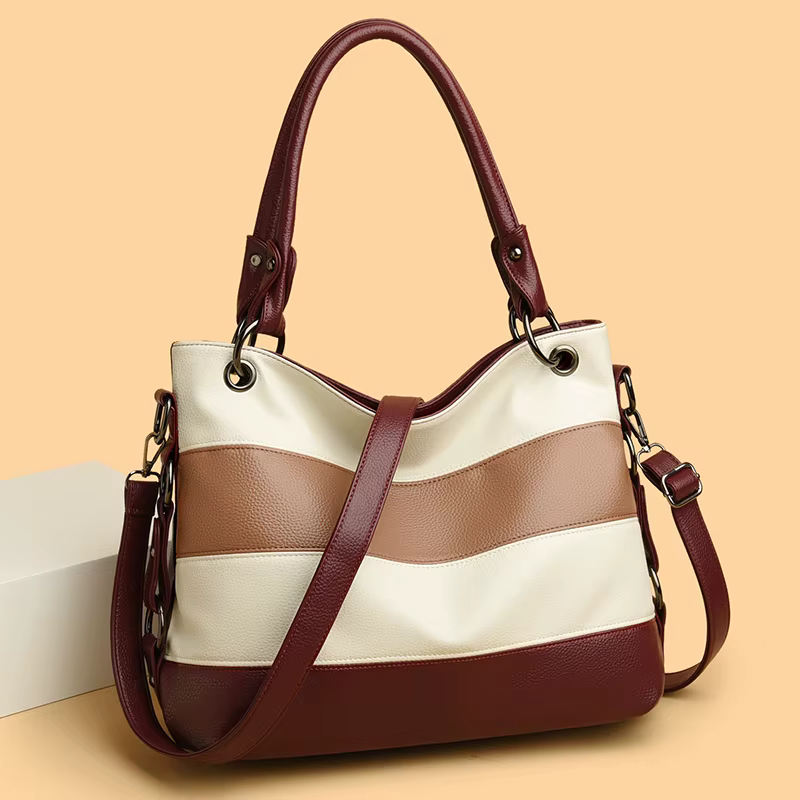 Trois couches de luxe fourre-tout décontracté femmes Sac de haute qualité en cuir Pu dames sacs à main