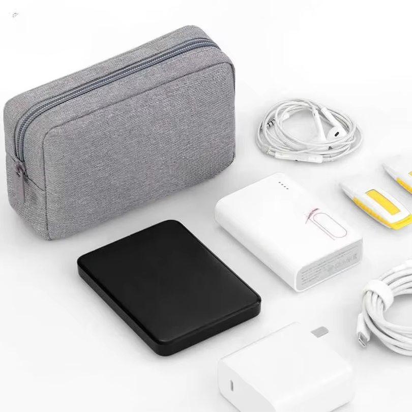 Pochette de voyage pour organiser les câbles USB
