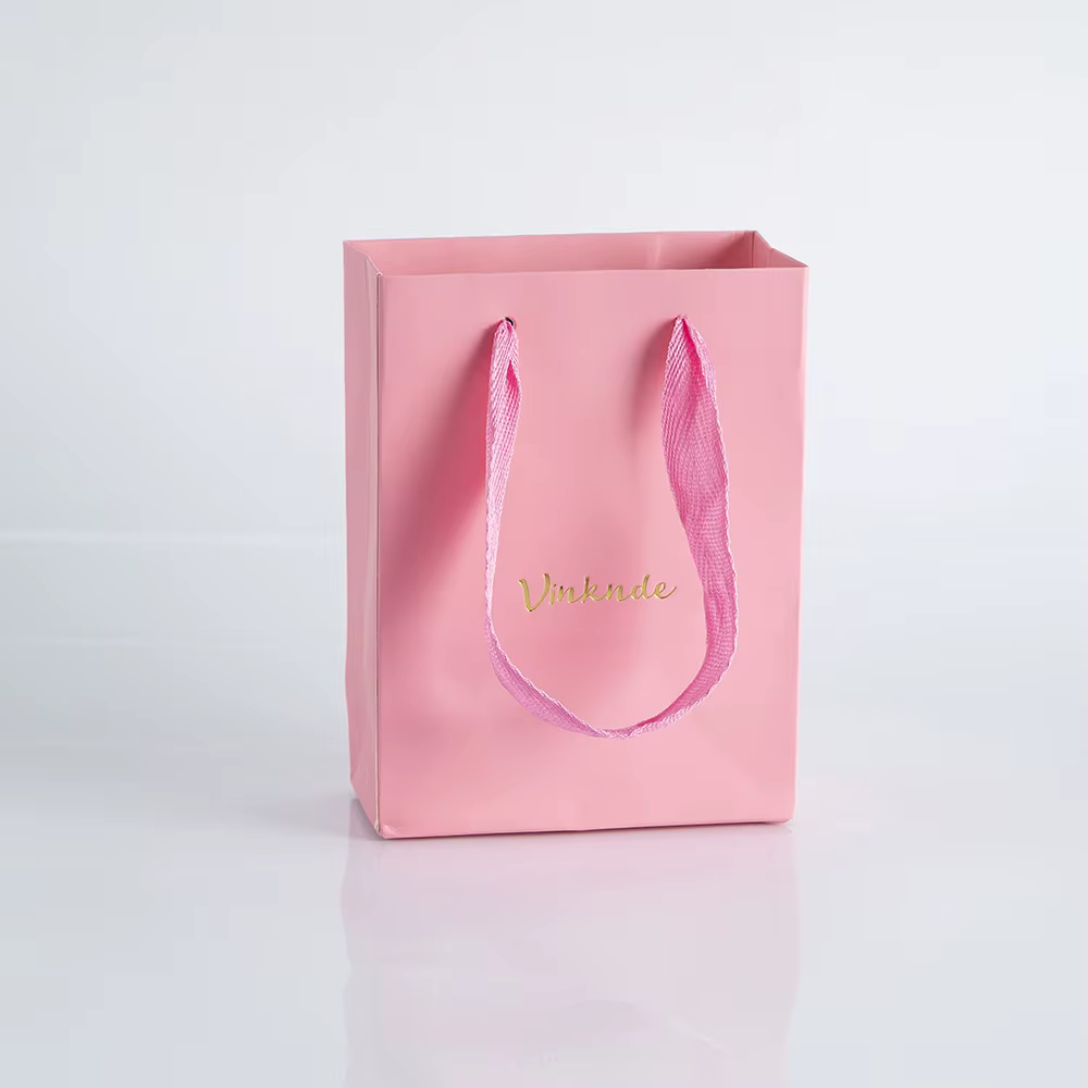 Sacs fourre-tout en papier personnalisés avec ruban