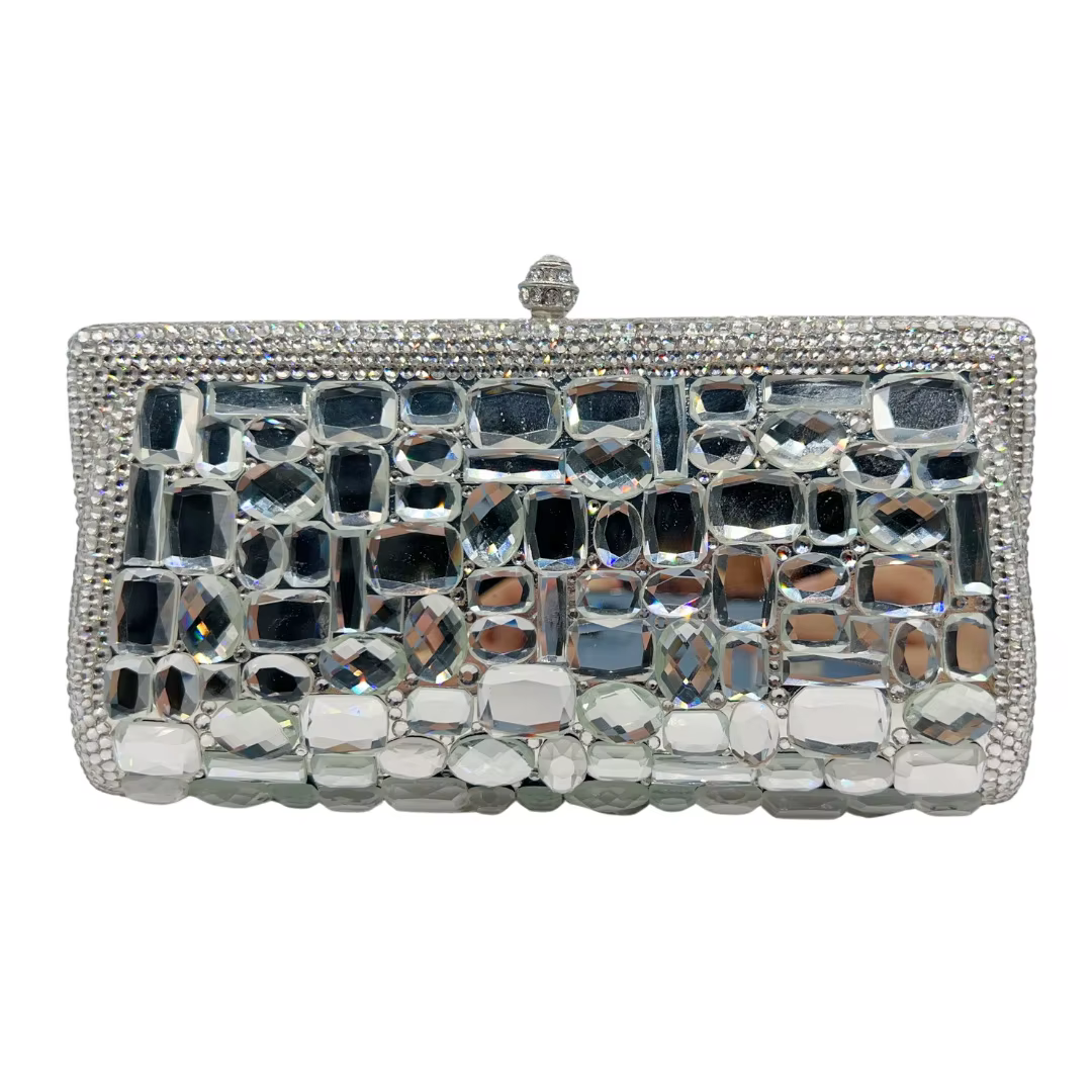 Pochette en pierre à fond plat pour femmes