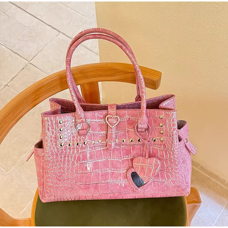 Sac à main de luxe imprimé Crocodile pour femmes
