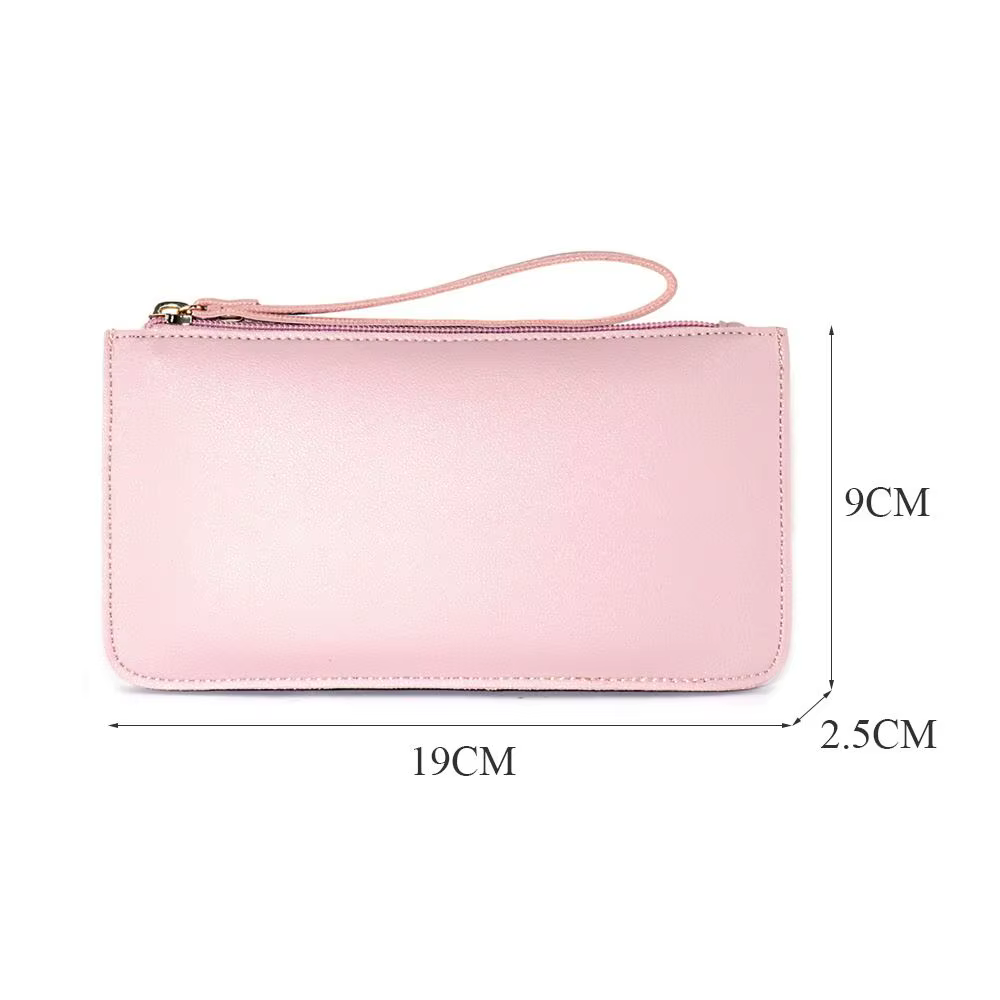 Portefeuilles longs en cuir PU souple pour femmes et filles