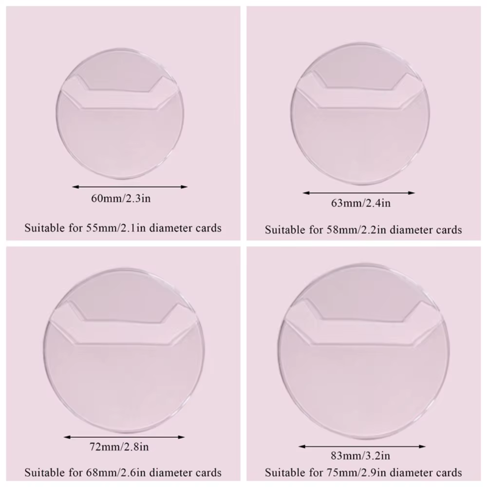 Étui de protection transparent pour badge Anime, sac Ita, étui à épingles, manchon d'affichage, manchon de protection en PVC, étui de rangement, 5 pièces