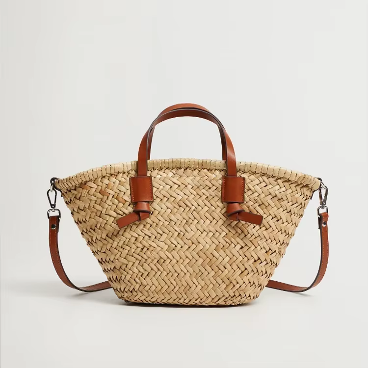 Sac à main en rotin tissé pour femmes