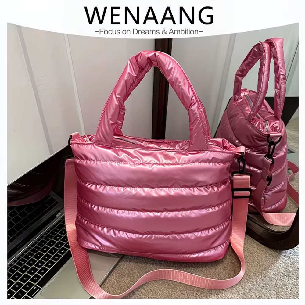Sac à bandoulière pour femme, tendance et décontracté, sac à bandoulière matelassé minimaliste de couleur unie, sac à main multi-poches en PU avec fermeture éclair, sac à bandoulière pour femme automn