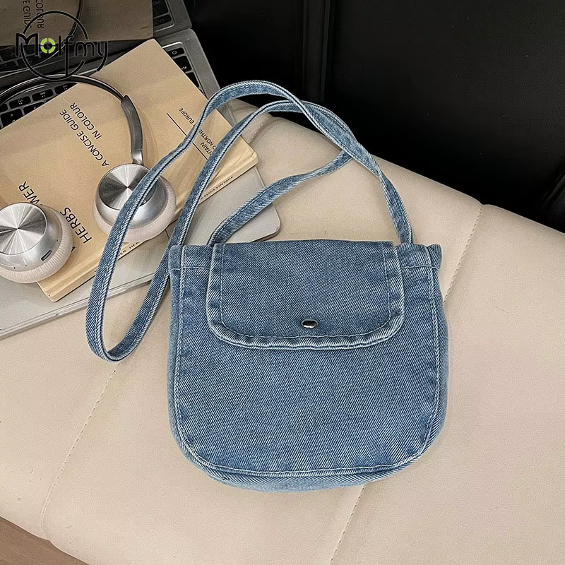 Sac à bandoulière en jean pour femme