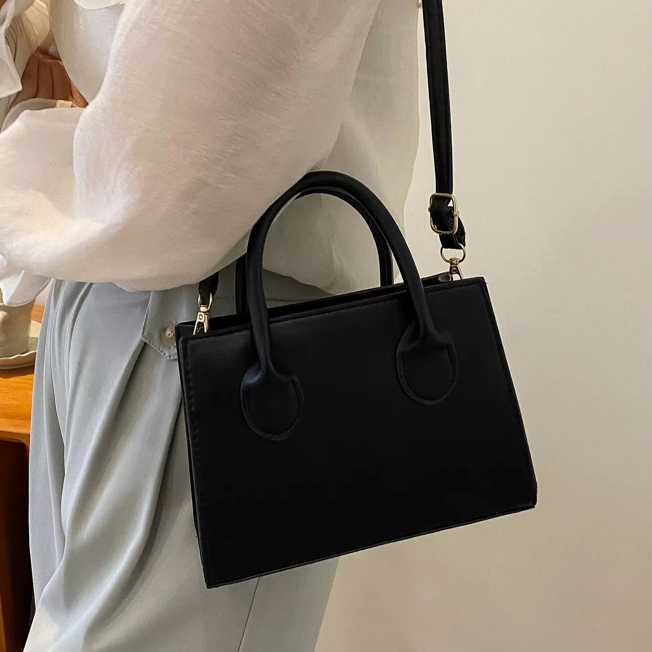 Sacs à bandoulière décontractés en cuir PU pour femmes dames