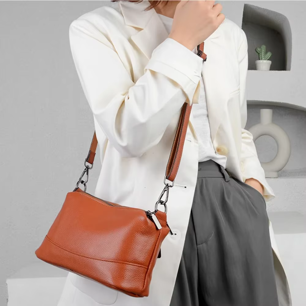 Sacs à main en cuir véritable pour femmes