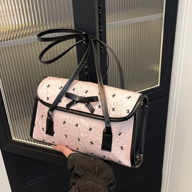 Sac à main avec nœud sous les bras pour femmes