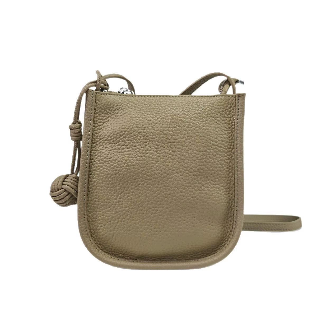 Sac seau en cuir véritable