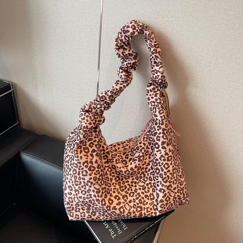 Sacs fourre-tout en Nylon léopard pour femmes