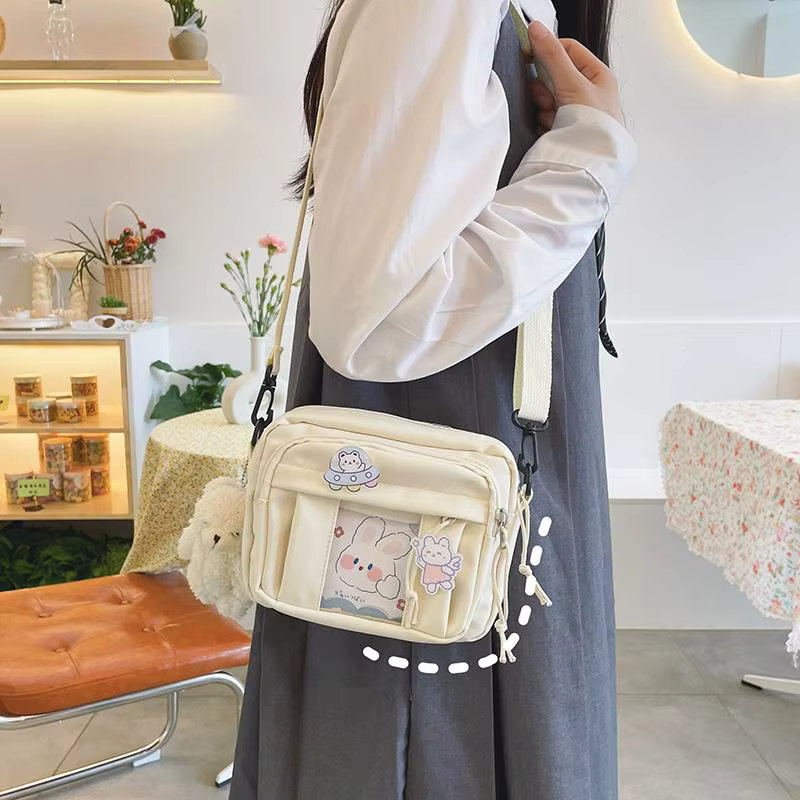 New Kawaii Bag Girls 2025 New JK Transparent Bag Small Crossbody Bag For Women Purses and Handbags Shoulder Bag Itabag Bolso