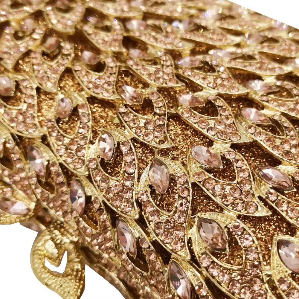 Boutique De FGG femmes élégantes soirée Minaudiere sacs De mariage mariée cristal pochette