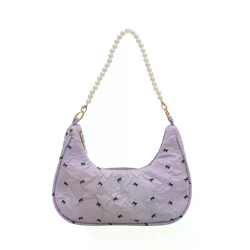 Sac à main plissé à nœud pour femme