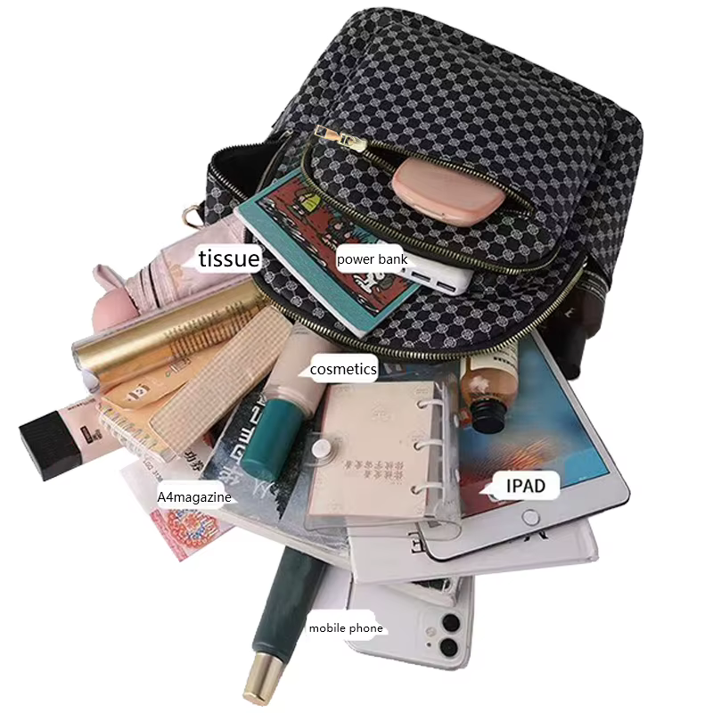 Sac à dos décontracté à motifs multicolores