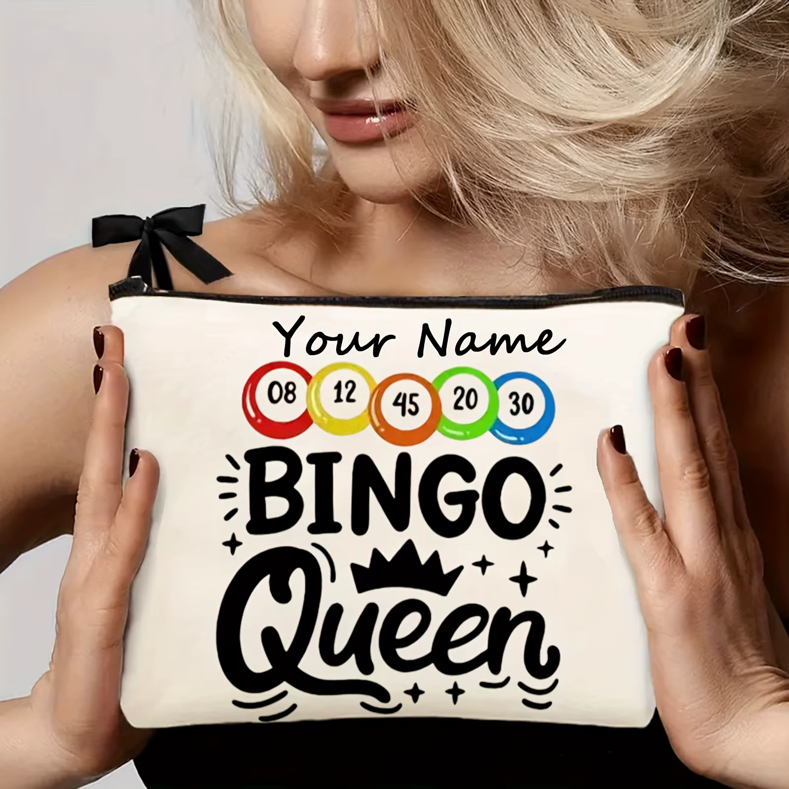 Pochette à fermeture éclair Bingo Squad : un organiseur polyvalent pour les cosmétiques