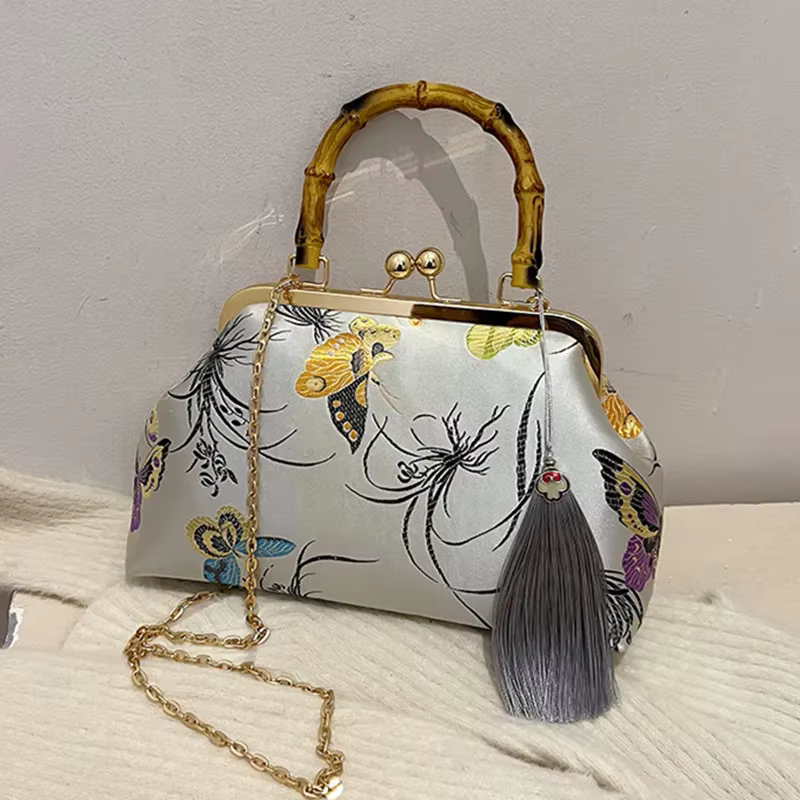 Sac de soirée brodé de luxe pour femmes