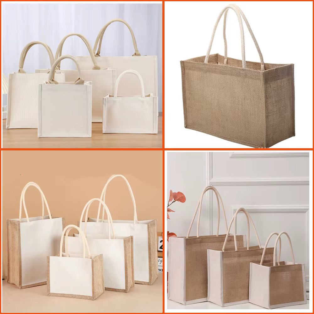 Sac d'épicerie en toile de jute