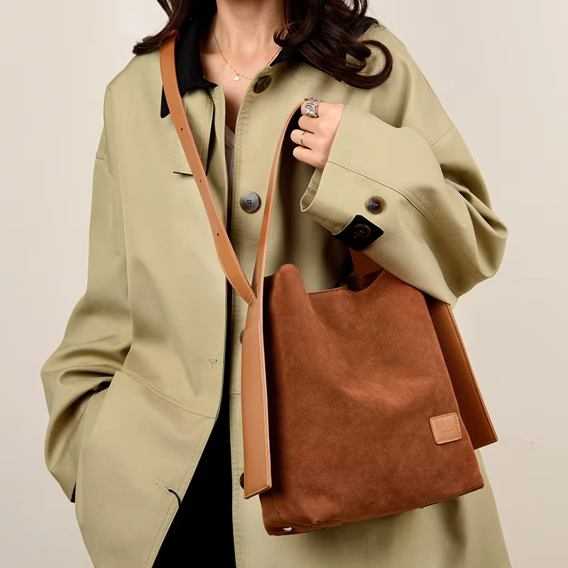 2025 nouvelle mode gommage femmes seau sac Vintage en cuir sac de messager de haute qualité rétro sac à bandoulière