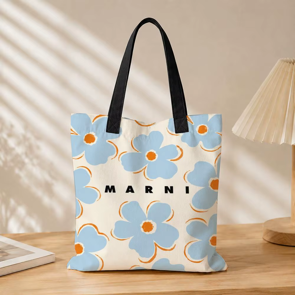 Sacs de rangement de la marque M-MARNIs, sac en toile, adapté au travail, à l'école et aux trajets quotidiens, sac de courses réutilisable.