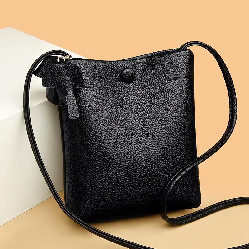 Sac messager pour femmes fabriqué en cuir riche