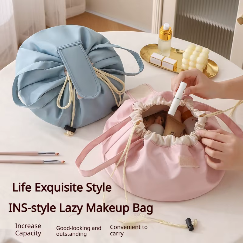 Sac de maquillage à cordon de serrage