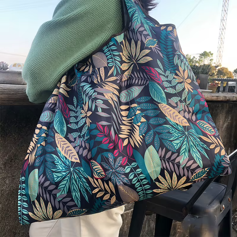 Sac d'épicerie de supermarché Portable pliable de grande capacité