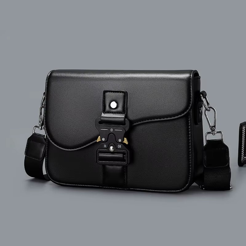 Sac bandoulière élégant pour homme haut de gamme en cuir PU