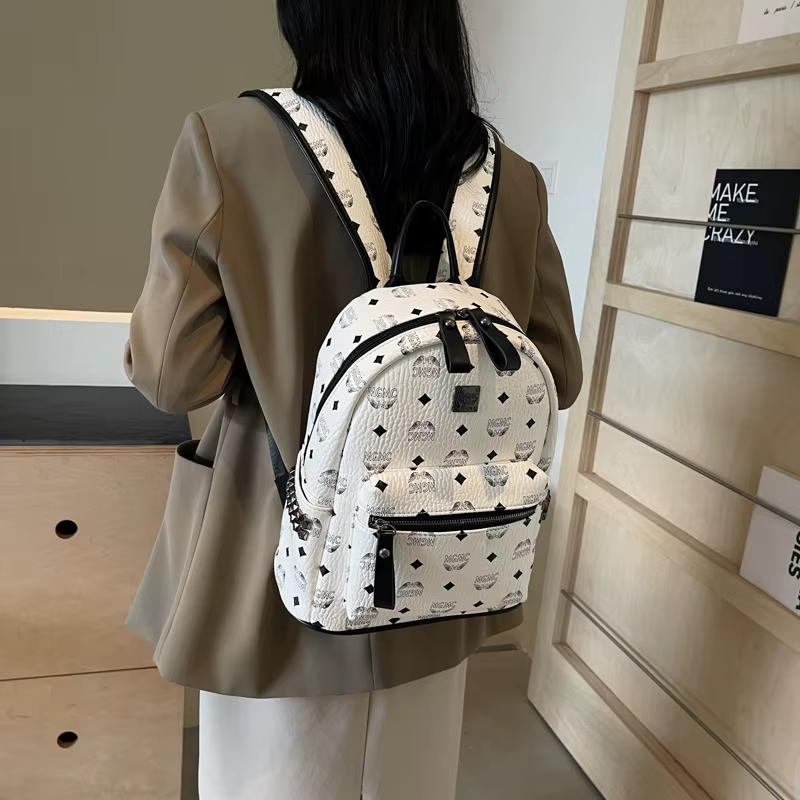 Sac à dos imprimé rétro pour femmes