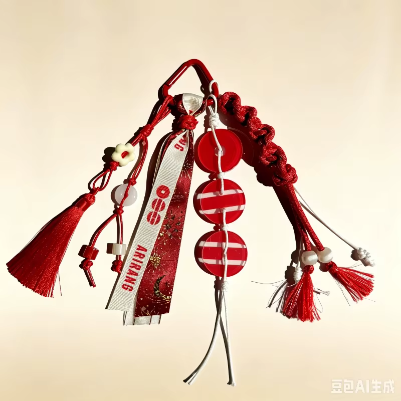 En stock : Charm de sac en corde tressée fait main Bte