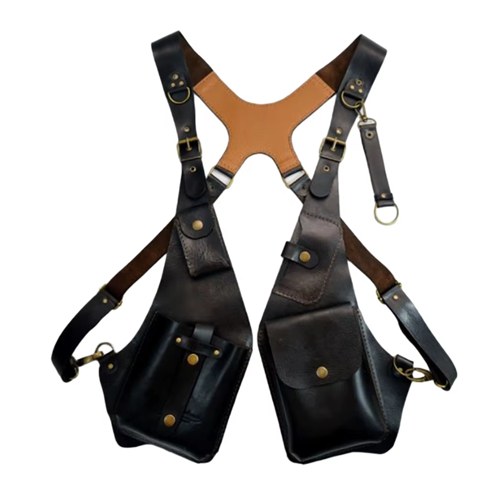 Style européen américain rétro en cuir PU bandoulière sous les bras sac