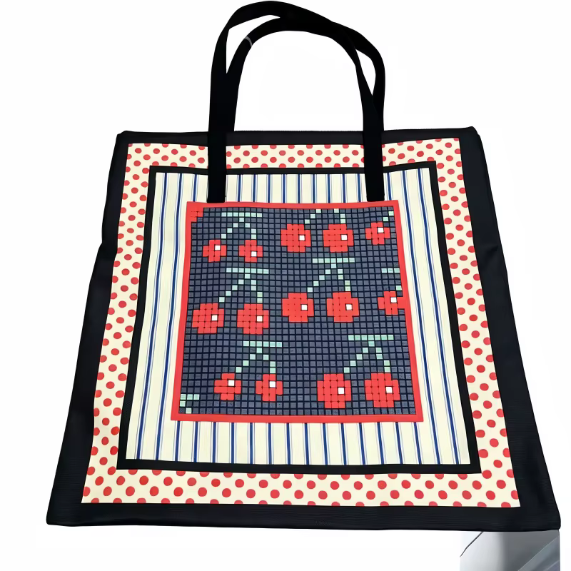 Sacs en toile carrés, sacs de shopping décontractés