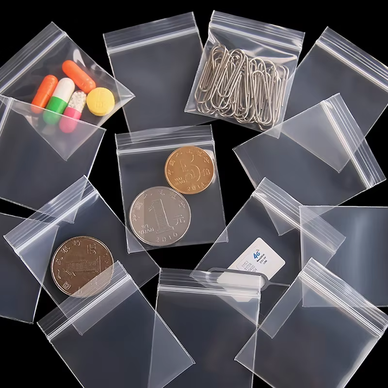1000 pièces Mini sacs d'emballage en plastique Extra petits