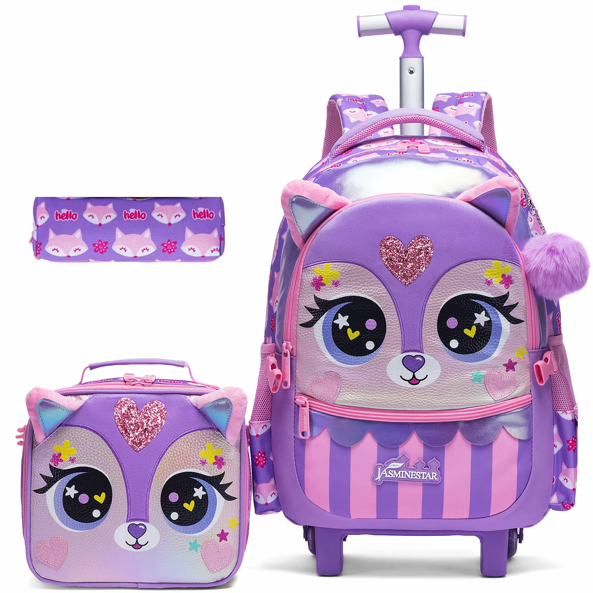 Sac à dos à roulettes pour filles