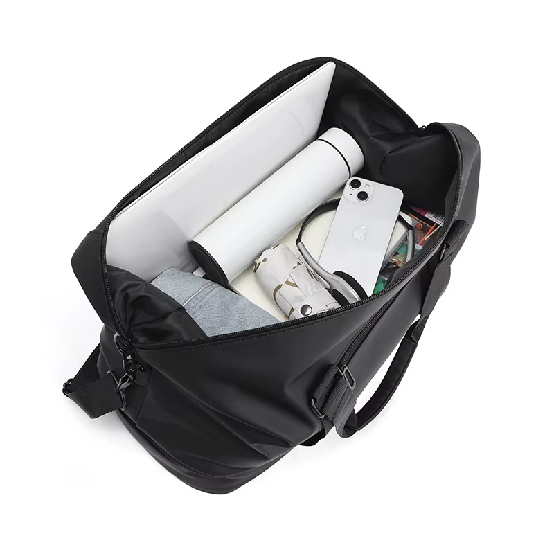 Sac de voyage imperméable noir/gris