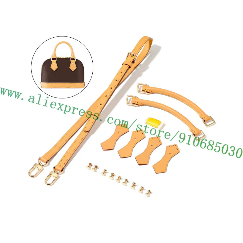 Pour concepteur Alma Nano sac femmes sac à main naturel Beige cuir poignées supports bandoulière sac pièces accessoires Kit de réparation