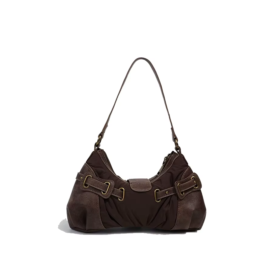 Sac à main sous les bras marron pour filles
