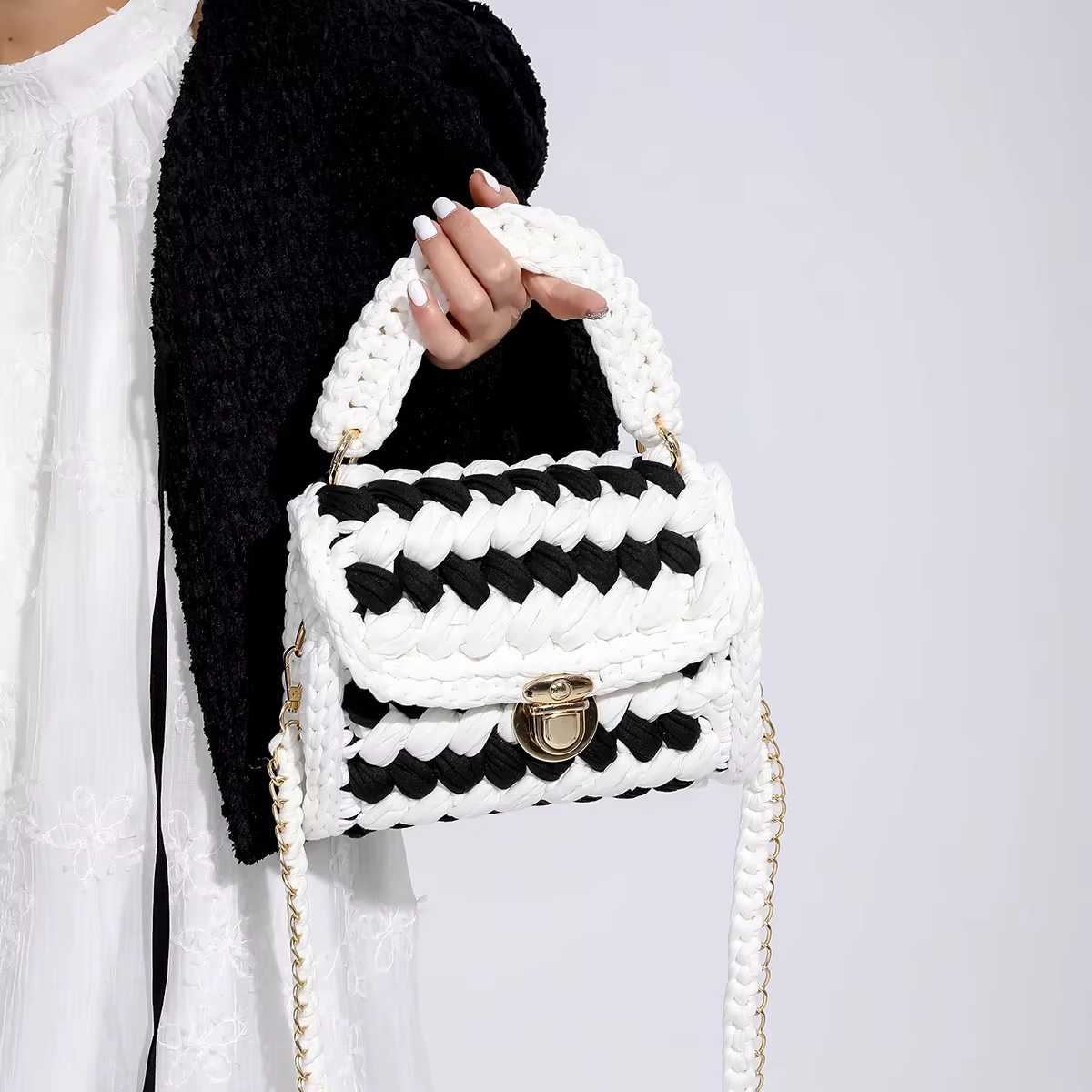Sac à main tissé pour femmes