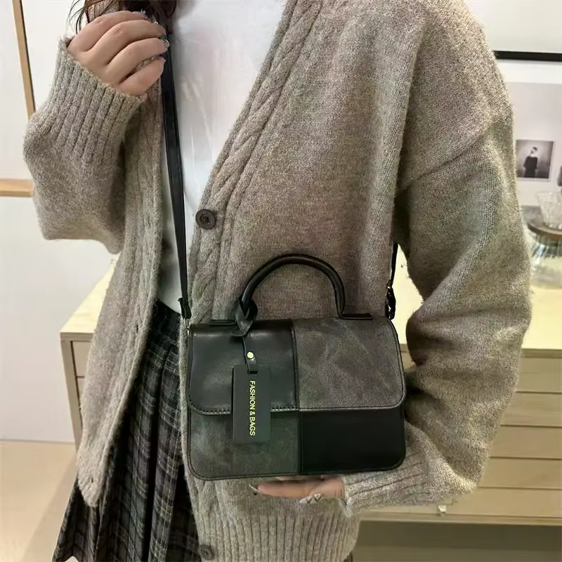 Sac fourre-tout tendance pour femme en cuir PU