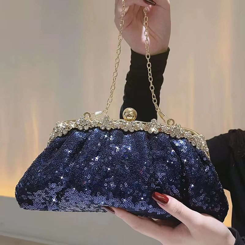 Pochette bleue pour femmes