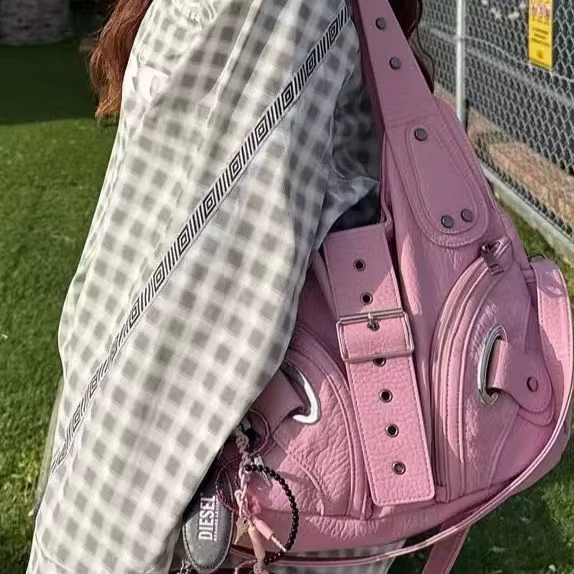 Sac fourre-tout rose Harajuku Vintage pour femmes