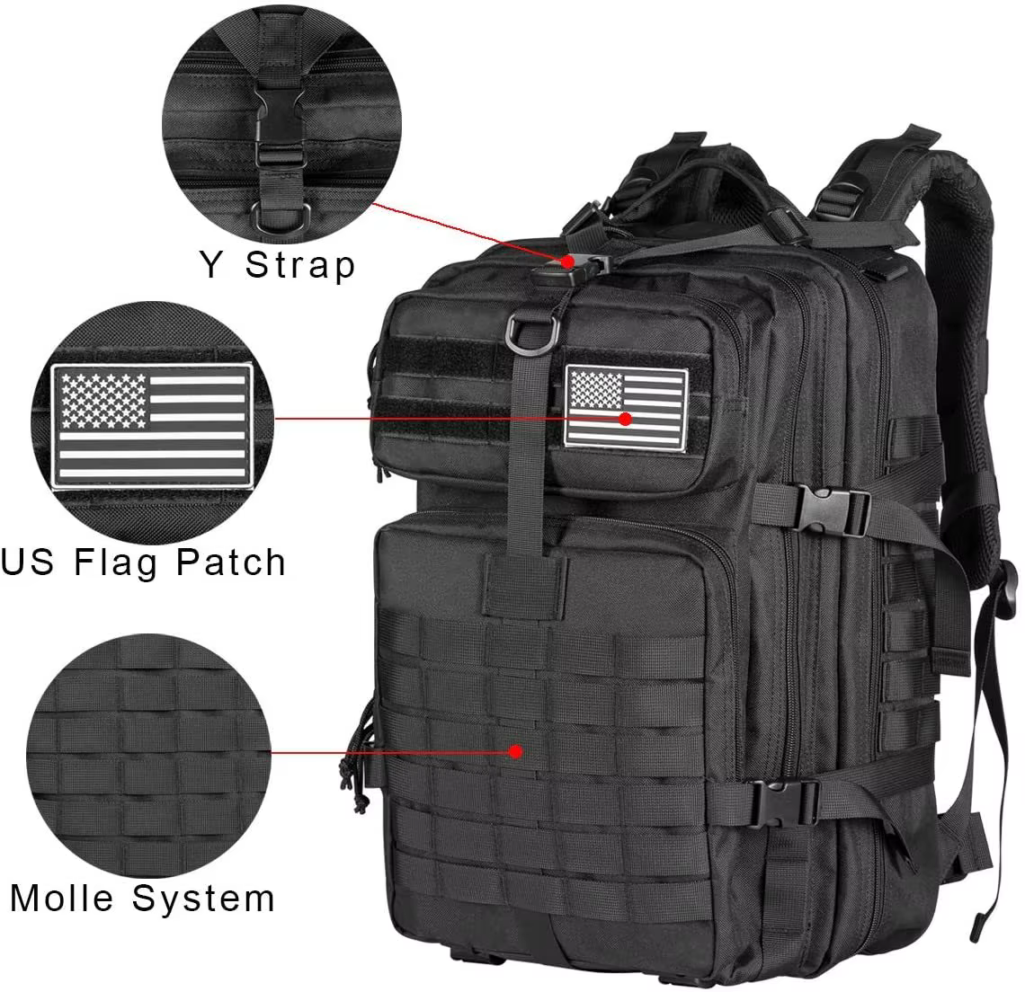 30/45L homme sacs à dos tactiques HkingTravel