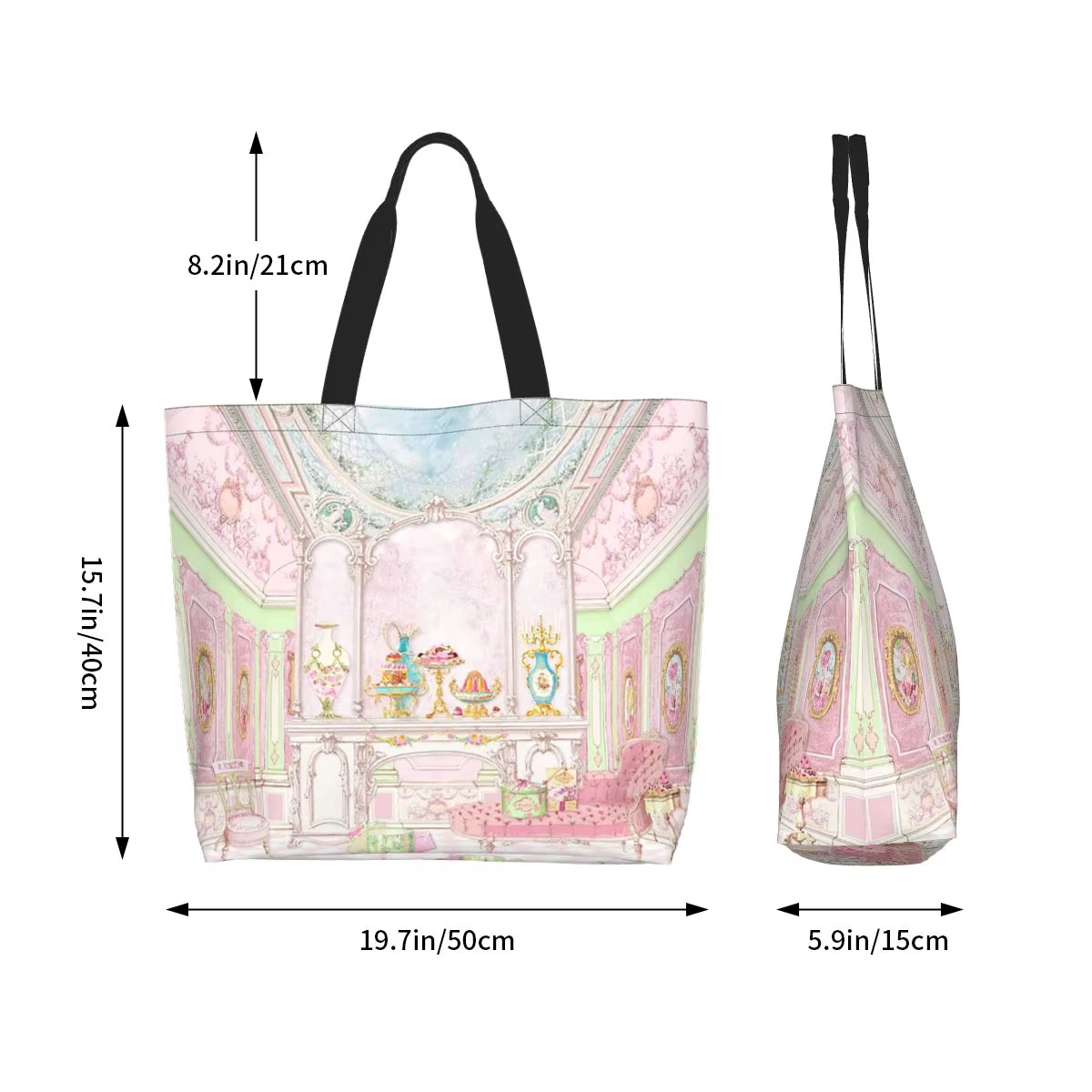 Sac fourre-tout en toile Marie Antoinette Afternoon Tea In French Paris